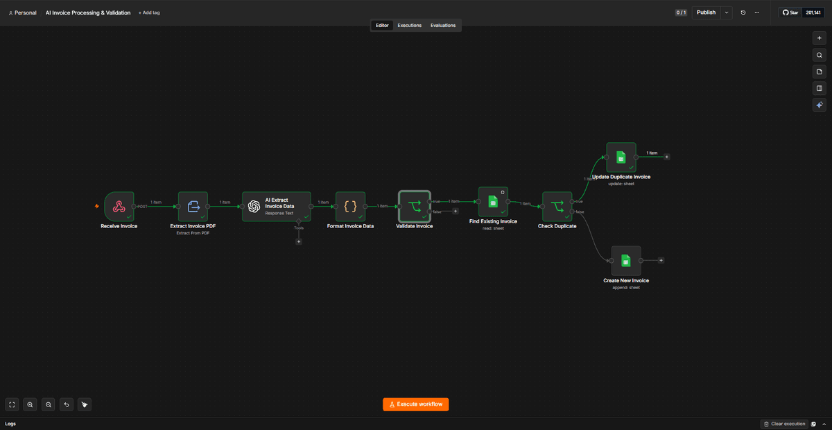 AI Invoice Processing & Duplicate Detection